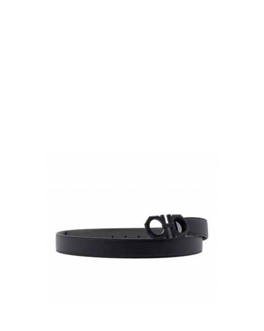 Ferragamo White Logo Double-Sided Belt for men