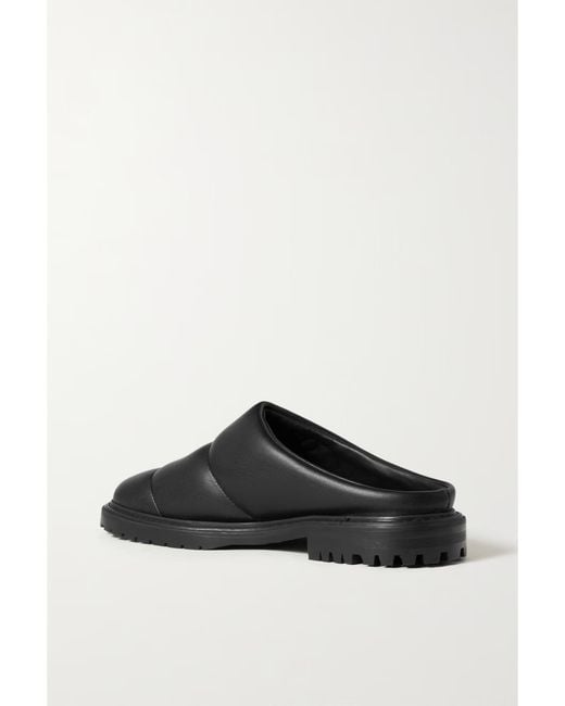 Staud Black Astro Flt Pmp Rtoe Mle Pdded Vegan