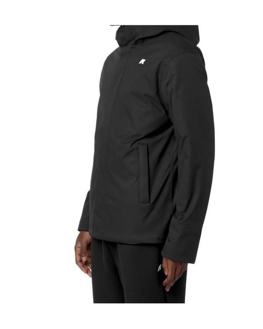 K-Way Black Jacko Twill Jacket for men