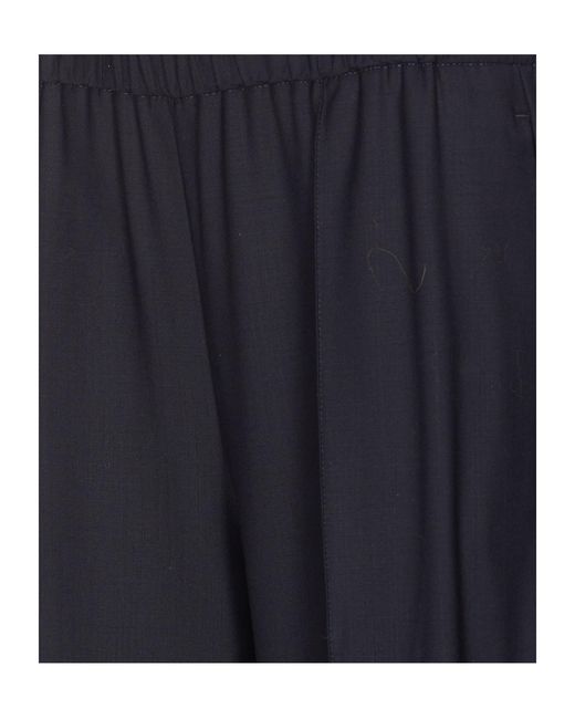 Fabiana Filippi Blue Elasticated Waistband Straight Leg Pants