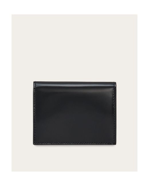 Ferragamo Black Logo Card Bag for men