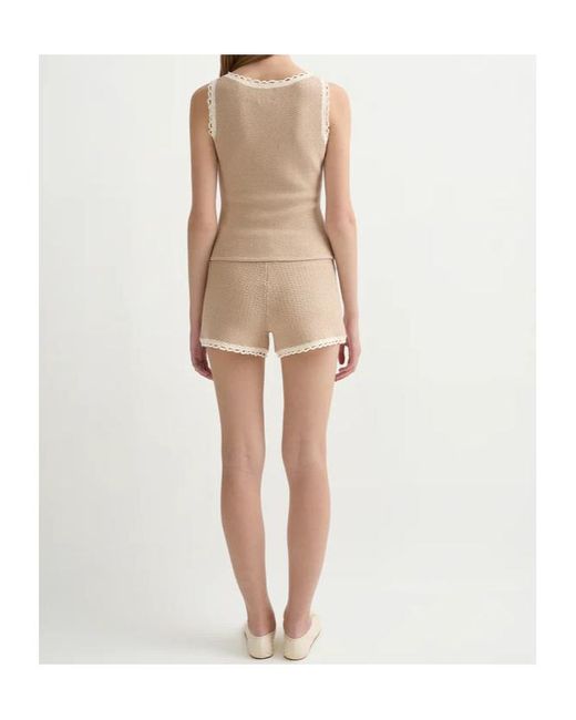 Posse Natural Willow Crochet-Trim Top