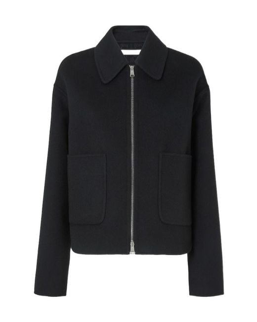 Fendi Black Ff Zucca Wool Blouson