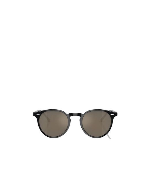 Oliver Peoples Metallic O'Malley Round-Frame Sunglasses for men