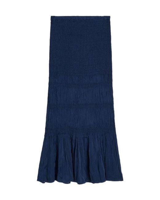 By Malene Birger Blue Ilona Ruched Skirt