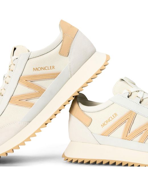 Moncler White Simple Running Shoes for men