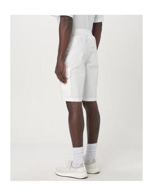 ARMANI EXCHANGE White Belt Loop Shorts for men