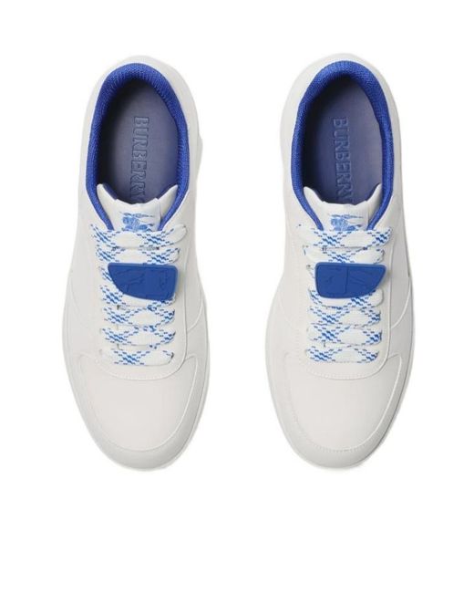 Burberry White Terrace Low-Top Sneakers for men