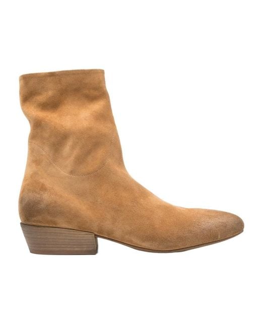 Marsèll Brown Marsèll Block Heeled Ankle Boots for men