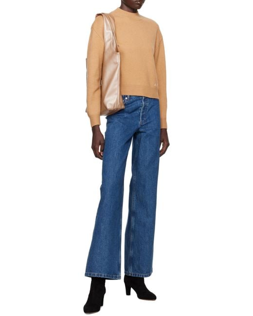 A.P.C. Blue Elisabeth Straight Leg Jeans