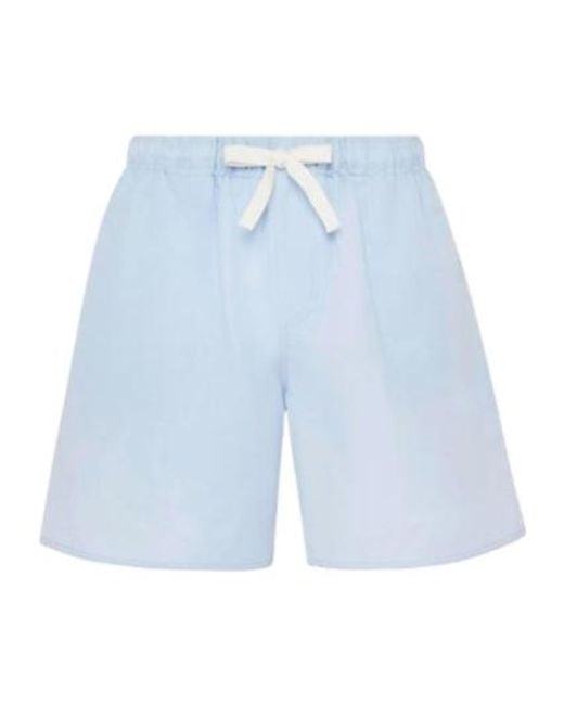J.W. Anderson Blue Jw Anderson Printed Drawstring Shorts for men