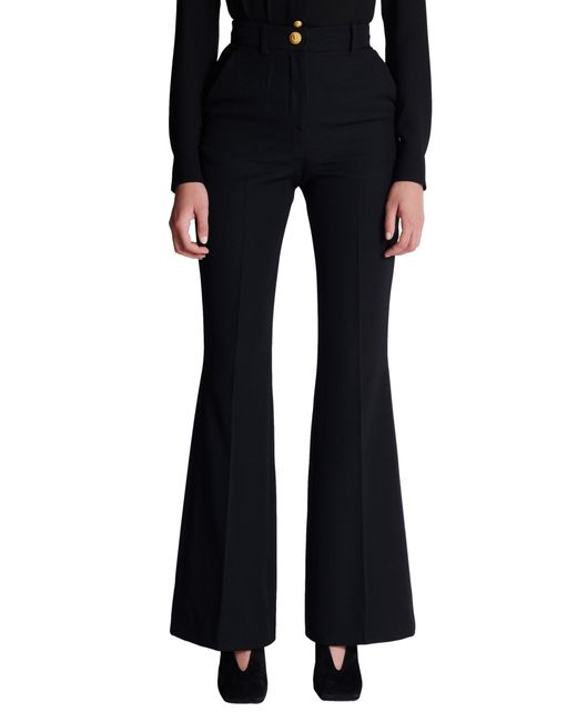 Balmain Black Belt-Loop Casual Pants