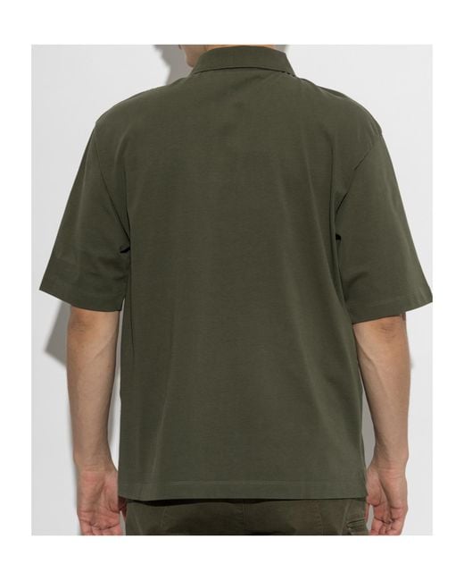 DSquared² Green Collared Short-Sleeved Polo Shirt for men