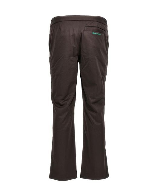 Adidas by Wales Bonner Gray Adidas By Wales Bonner Logo Detailed Straight Leg Trousers for men