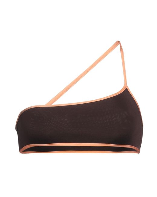 Jacquemus Brown Spaghetti Strap Bikini Top