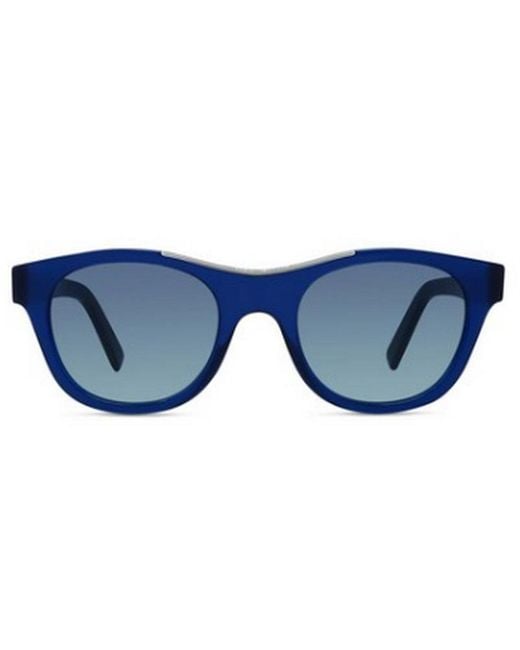 Givenchy Blue Eyewear Oval Frame Sunglasses for men