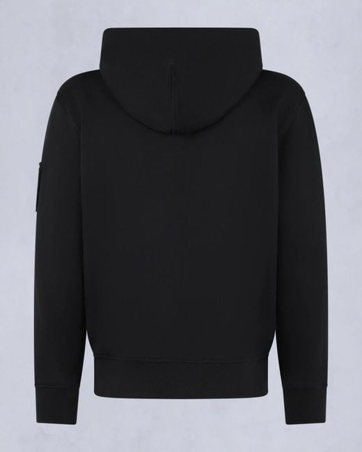 Moose Knuckles Black Zip-Up Hoodie for men