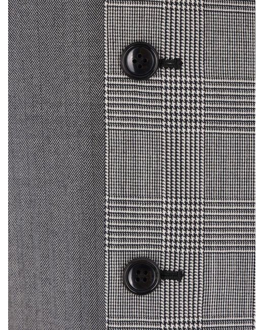 Comme des Garçons Gray Comme Des Garçons Single-Breasted Panelled Jacket
