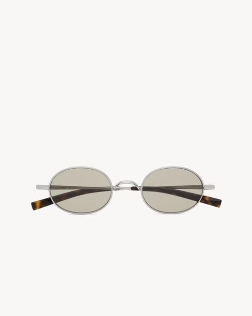 Saint Laurent White Full Frame Sunglasses for men