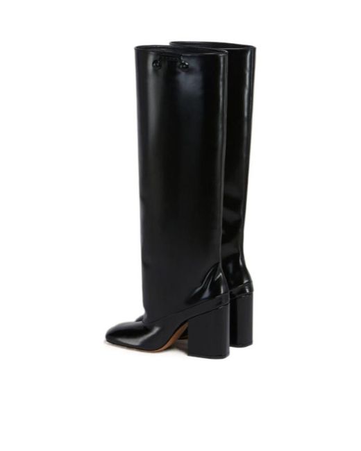 Marni Black Leather Trunkaroo Knee-High Boot