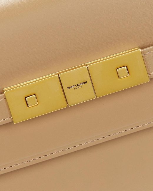 Saint Laurent Natural Small Manhattan Shoulder Bag
