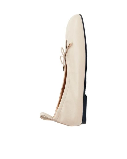 Alohas Natural Drawstring Ballet Flats