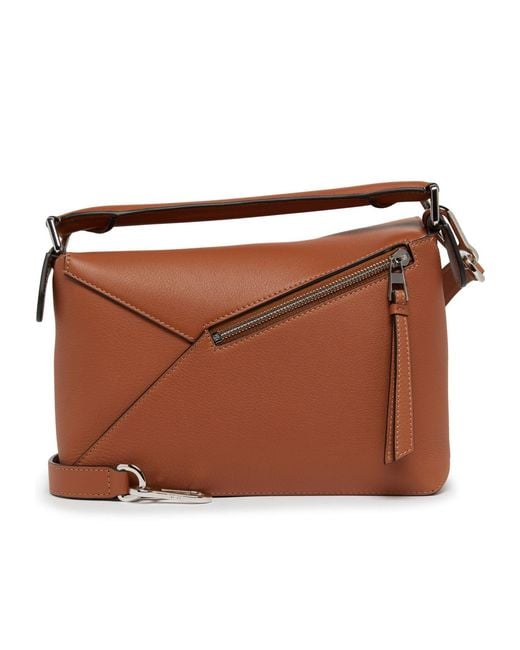 Loewe Brown Small Puzzle Edge Shoulder Bag