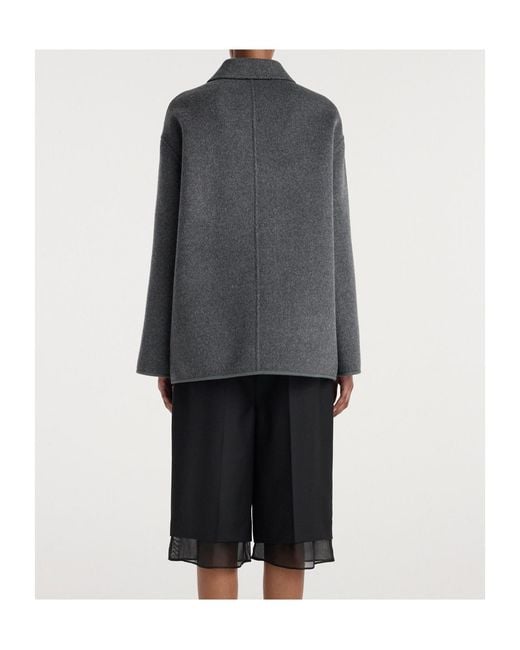 Rohe Gray Double-Faced Wool Pankou Closure Jacket