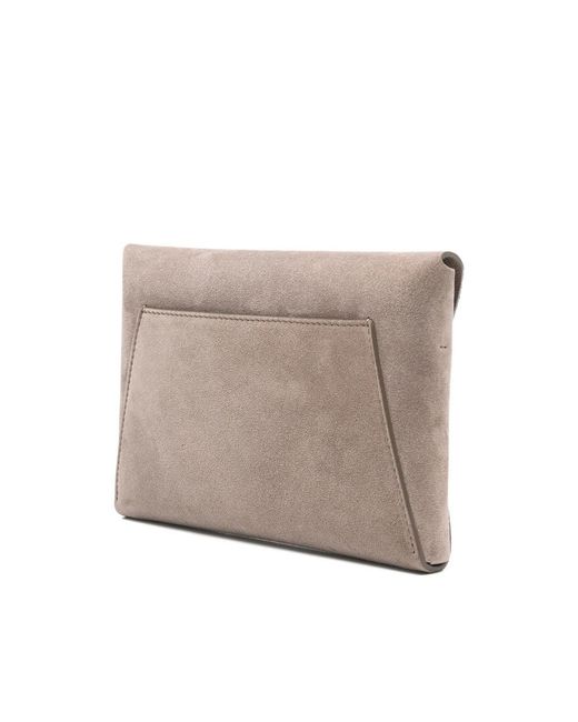 Brunello Cucinelli Gray Chain Strap Shoulder Bag