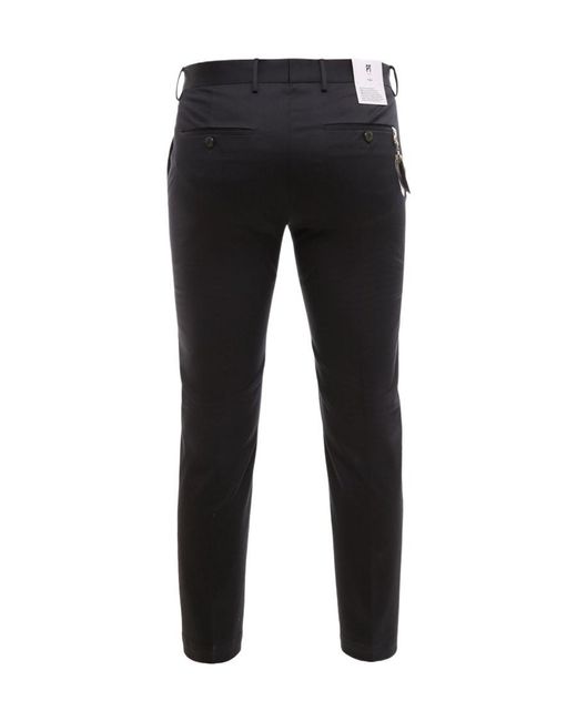 PT01 Black Pt Torino Dieci Slim Fit Pants for men
