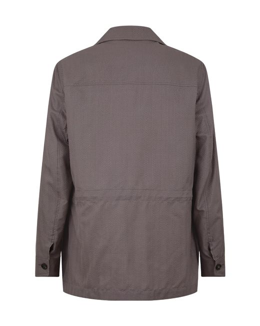 Brioni Brown Classic Button Blazer for men