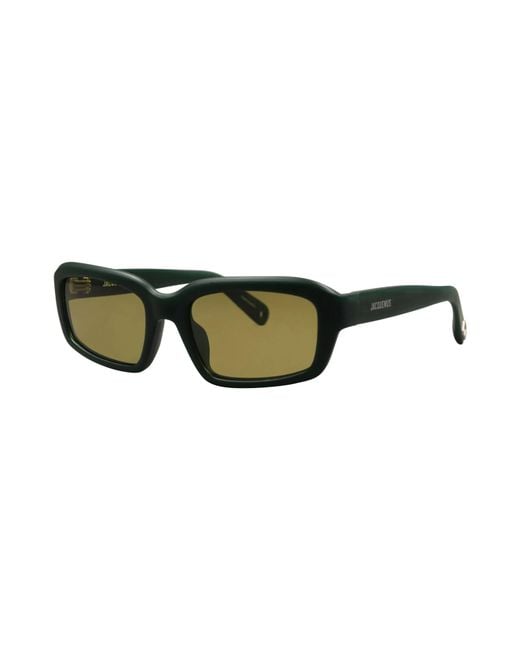 Jacquemus Green Minimalist Rectangular Sunglasses