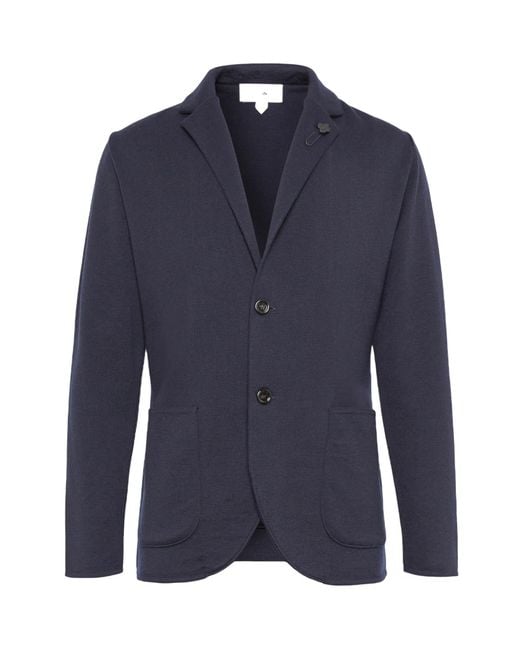 Lardini Blue Long-Sleeved Suit Jacket for men