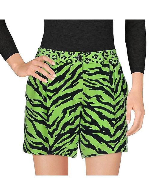 Moschino Green Pattern Detail Shorts