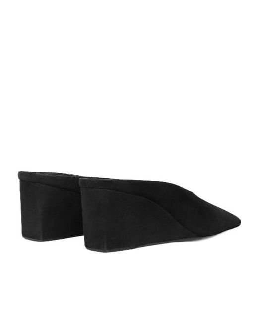 Alaïa Black Alaïa Cube Wedge Mules