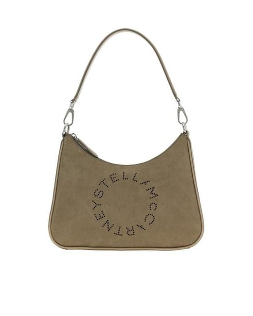 Stella McCartney Gray Zipped Small Hobo Bag