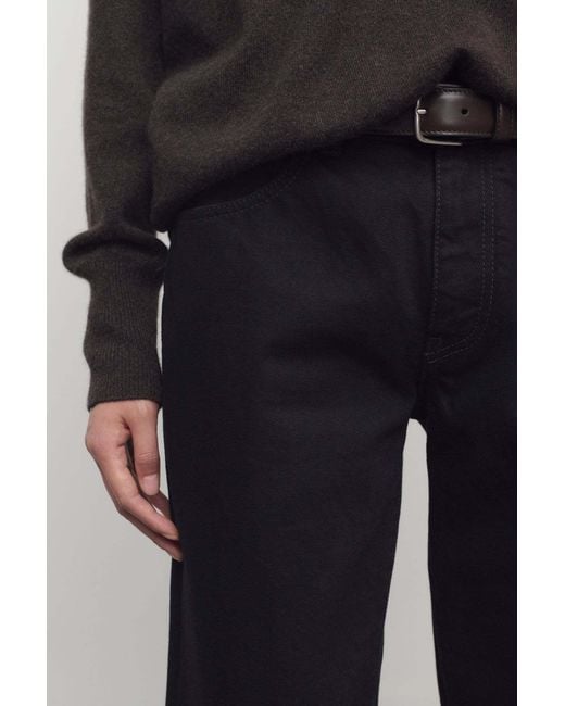 The Row Black Carlyl Five-Pocket Jeans