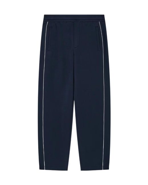 Emporio Armani Blue Side-Stripe Track Pants for men