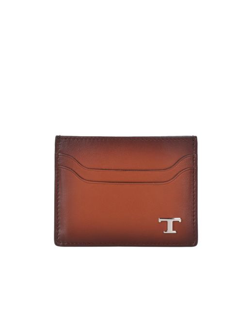 Tod's Logo-Plaque Credit Card Holder for men