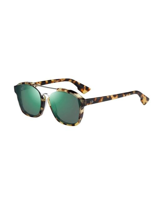 Dior Green Tortoise Turtle Square Sunglasses
