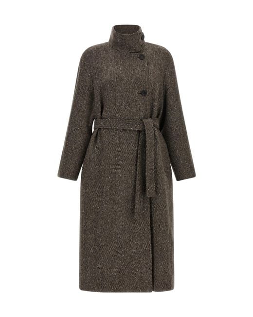 Brunello Cucinelli Gray 'Sparkling' Coat
