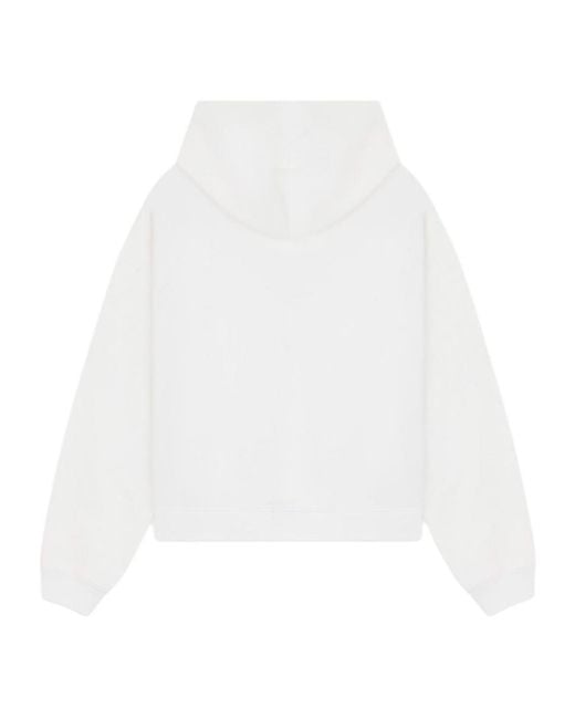 we11done White Monster-Print Cotton Hoodie