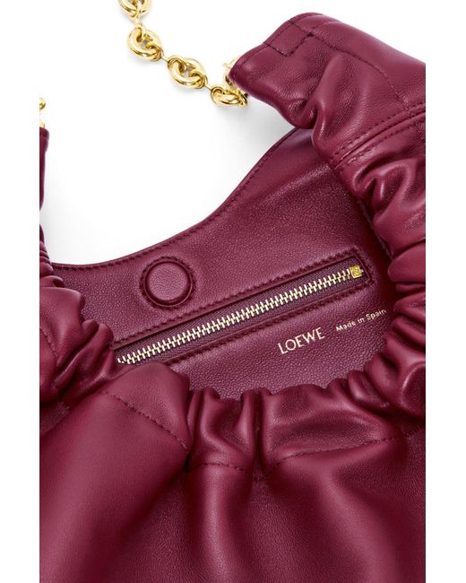 Loewe Purple Chain Handle Shoulder Bag