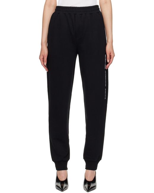 Helmut Lang Black Elastic Waist Sweatpants