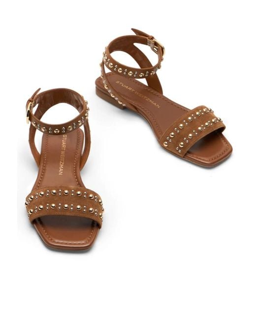 Stuart Weitzman Brown Perry Sandal