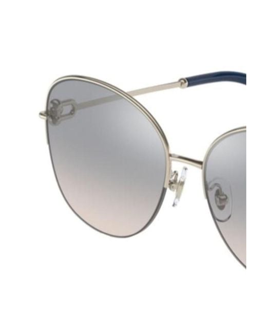 Tiffany & Co White Metal Frame Sunglasses