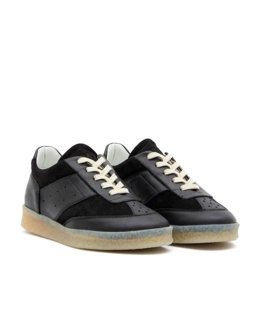 MM6 by Maison Margiela Black Replica Lace-Up Sneakers