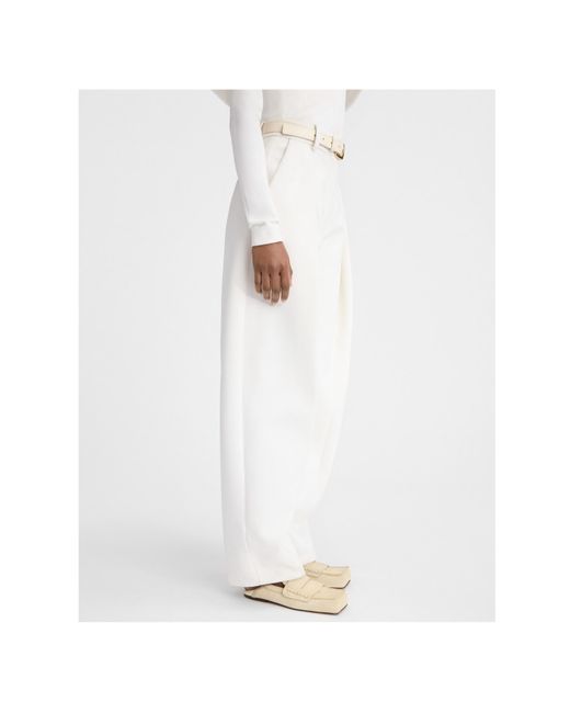 Jacquemus White Wide-Leg Trousers