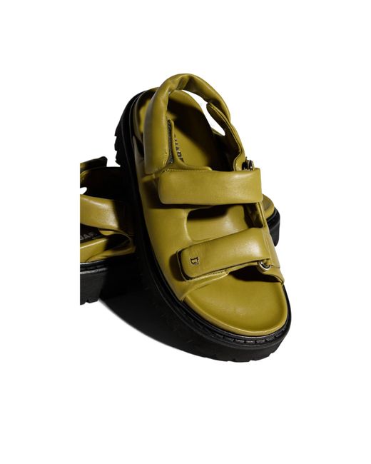 DSquared² Yellow Padded2 Sandals