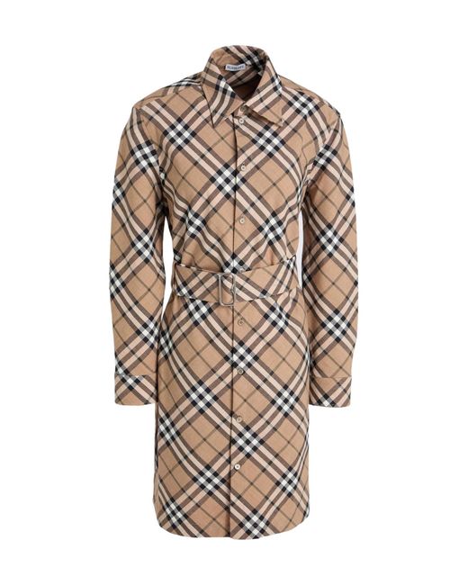 Burberry Natural Classic Printed Shirt Dress